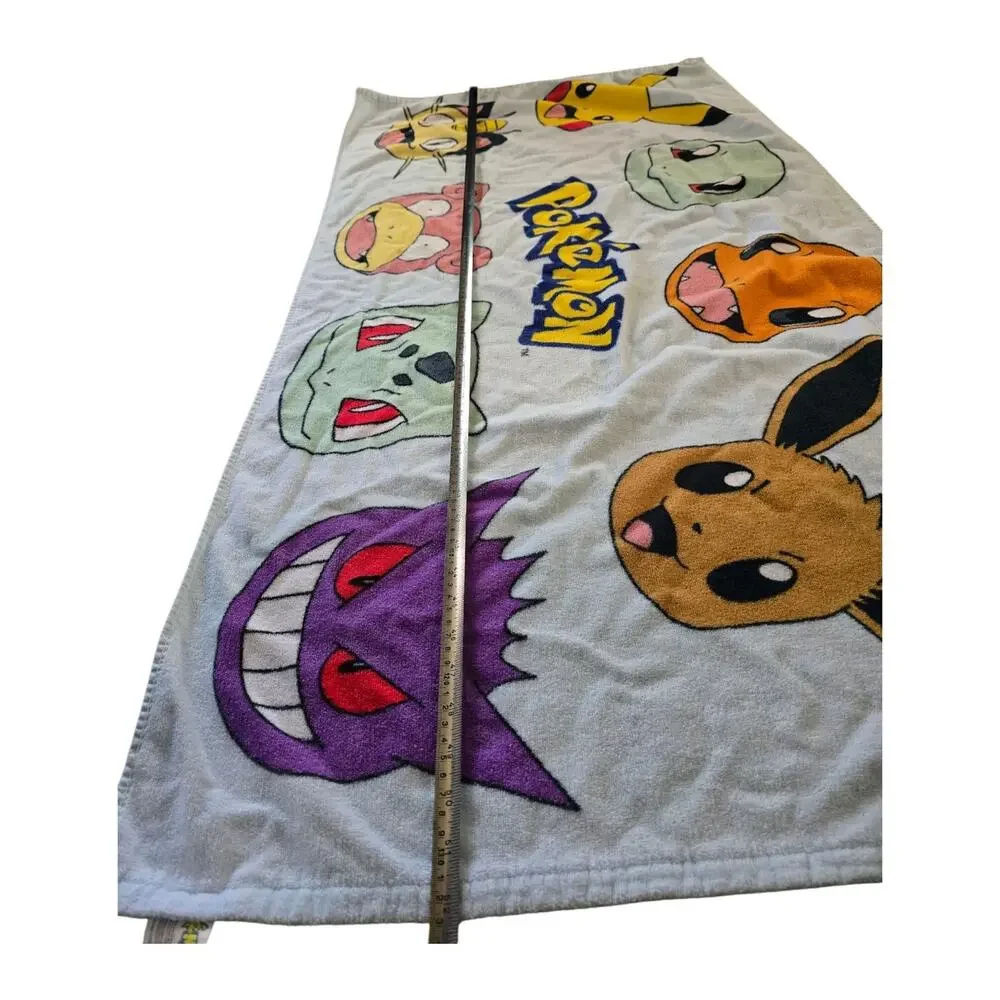 POKEMON Beach Bath Towel 52x27 Genuine Product Y2K